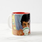 余りに遅く構成するため ツートーンマグカップ (正面左)