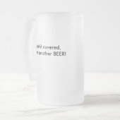 余りに酔ったマグ フロストグラスビールジョッキ (正面左)