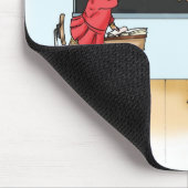 "余りに頭が切れるな"ラットのマウスパッド マウスパッド (コーナー)