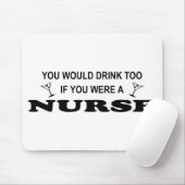 余りに飲み物の-ナース マウスパッド (マウス)