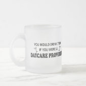 余りに飲み物の-託児所の提供者 フロストグラスマグカップ (左)