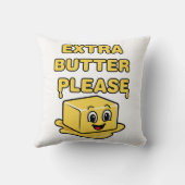 余分なバターをお願い クッション (裏面)