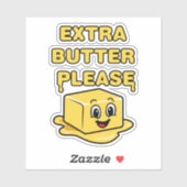 余分なバターをお願い シール (シート)