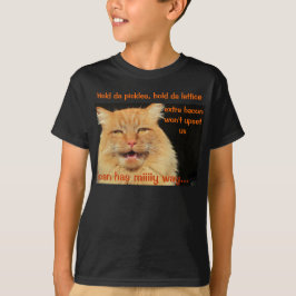 ...余分なベーコンで子猫も大満足 Tシャツ