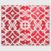 余分なラッエレガントピング紙 – 赤 ラッピングペーパー (フラット)