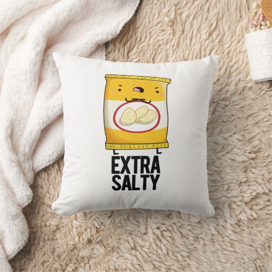 余分な塩辛いおもしろいスナックパン クッション (ブランケット)