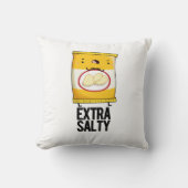 余分な塩辛いおもしろいスナックパン クッション (正面)