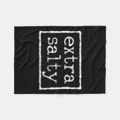 余分な塩辛 フリースブランケット (正面(横))