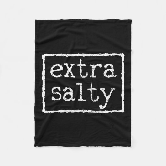 余分な塩辛 フリースブランケット (正面)