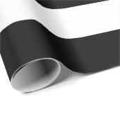 余分な大きな白黒のストライプ紙 ラッピングペーパー