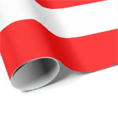 余分な大き赤と白なストライプ紙 ラッピングペーパー (ロールコーナー)