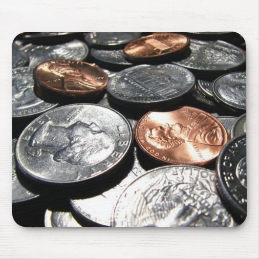 余分な小銭 マウスパッド (正面)