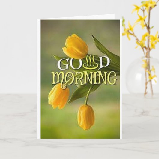 *余分な気にお召し上がりください カード (黄色い花)