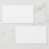 余分に厚く白紙の名刺 名刺 (正面/裏面)