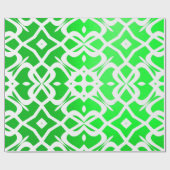 余分エレガントな包む紙滑らかで真新しい緑 ラッピングペーパー (フラット)