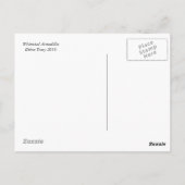 余分明るくお洒落なアルマジロの郵便はがき ポストカード (裏面)