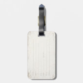 余分汚れた旗が付いている荷物のラベルはfromSweden ラゲッジタグ (裏面縦)