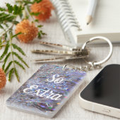 余分虹の軽い水晶写真撮影そう キーホルダー (正面右)