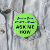 余分$2,000を得て下さい月! ボタン 缶バッジ (インサイチュ)