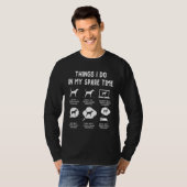 余暇にすること トリーイングウォーカークーンハウンド Tシャツ (正面フル)