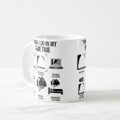 余暇にやっていること 崖ダイビング コーヒーマグカップ (正面左)