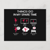 余暇にバレエをやること ポストカード (正面)