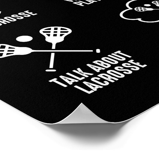 余暇のラクロス ポスター (角)