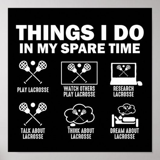 余暇のラクロス ポスター (正面)