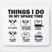 余暇のラクロス マウスパッド (正面)