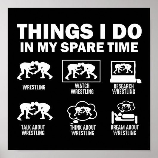 余暇のレスリング ポスター (正面)