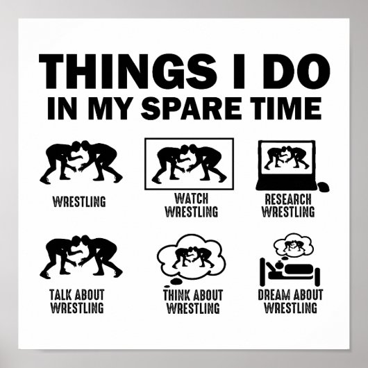 余暇のレスリング ポスター (正面)