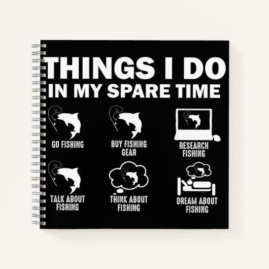 余暇の魚釣り ノートブック (正面)