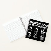 余暇の魚釣り ノートブック (内部)