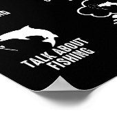 余暇の魚釣り ポスター (角)