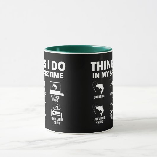 余暇の魚釣り マグカップ (中央)