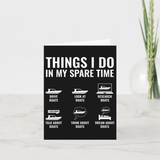 余暇ボートキャプテンおもしろいボーでやること カード (正面)