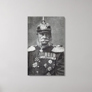 「余暇時間」からのKaiserウィルヘルム、1888年 キャンバスプリント