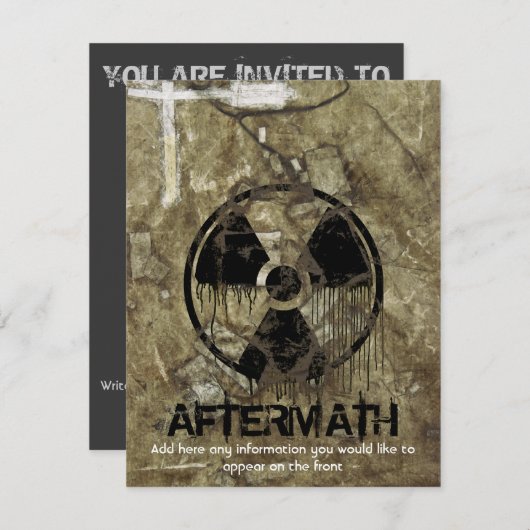 余波 招待状 (正面/裏面)