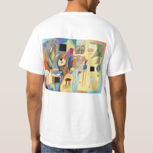 余白のTシャツ(印刷される) Tシャツ (裏面)