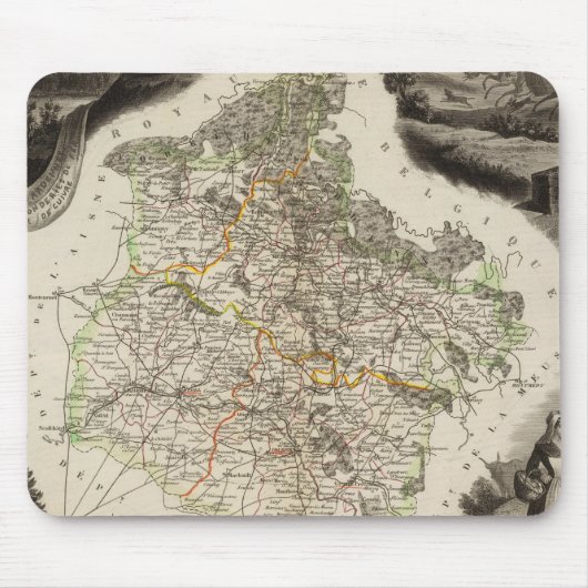 余白イラスト マウスパッド (正面)