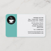 余白円 – アクアブルー6bc3bb 名刺 (裏面)