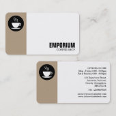 余白円 – コーヒーb69f85 名刺 (正面/裏面)