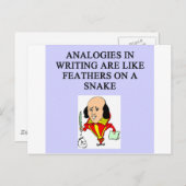 作おもしろい家規則 ポストカード (正面/裏面)