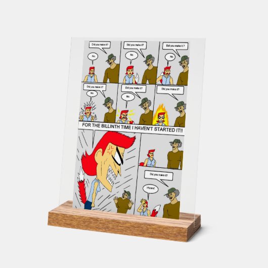 作ったの？ アクリルサイン (傾斜)