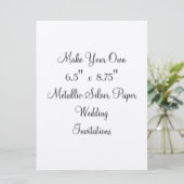 作って下さいあなた自身の結婚式招待状に6.5"をx 8.75" 招待状 (スタンド正面)