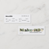 作って下さい: RDUのテレホンカード コーリングカード (正面/裏面)