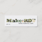 作って下さい: RDUのテレホンカード コーリングカード (裏面)