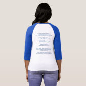 "作って下さいBPDを汚名なしに!" ロゴの野球ジャージー Tシャツ (裏面フル)