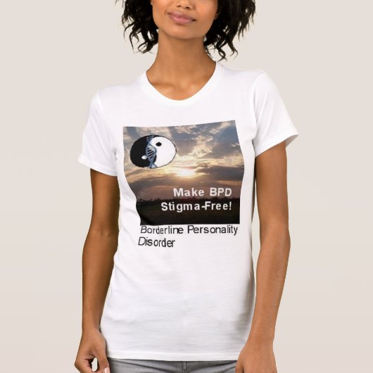 "作って下さいBPDを汚名なしに!" 景色のTシャツ Tシャツ (正面)