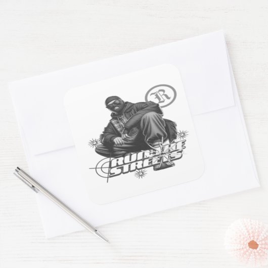 作られた通り スクエアシール (封筒)